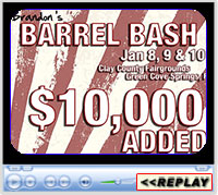 Brandon’s Barrel Bash & American Qualifier, Clay County Fairgrounds, Green Cove Springs, FL - January 8-10, 2021