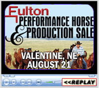 Fulton Ranch Performance Horse and Production Sale, Valentine, NE, August 21, 2015