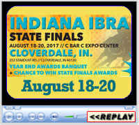 Indiana IBRA State Finals, August 18-20, 2017, Cloverdale, IN - C Bar C Expo Center