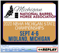 2020 NBHA Michigan State Championships, Midland County Fairgrounds, Midland, MI - September 4-6, 2020